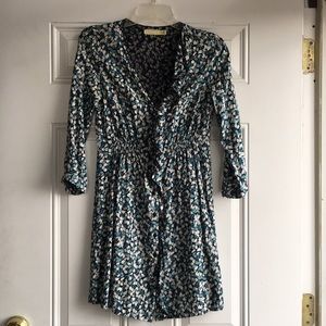 3/4 sleeve floral dress
